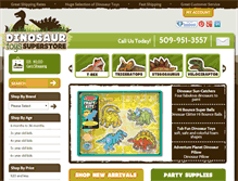 Tablet Screenshot of dinosaurtoyssuperstore.com